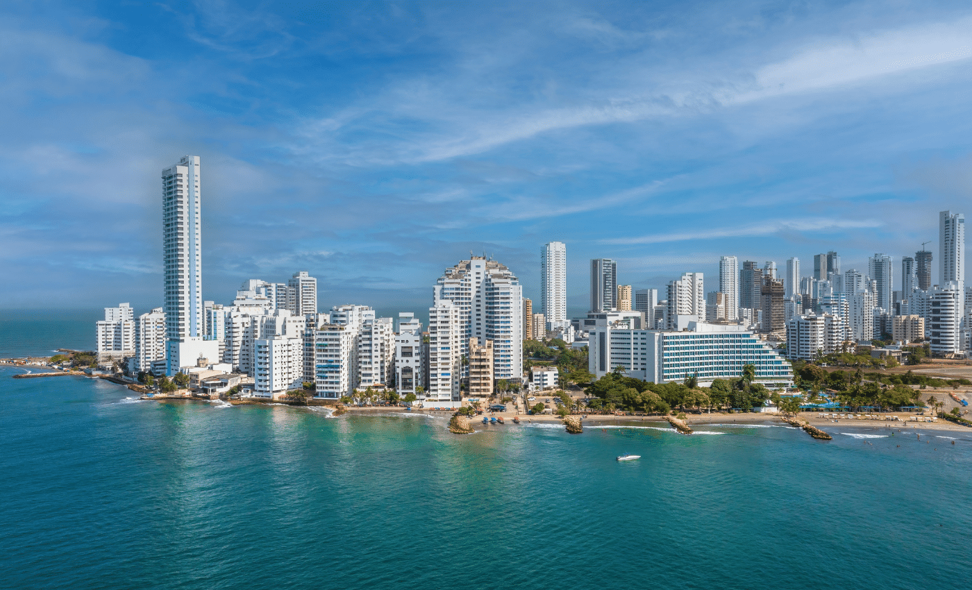 Bocagrande, un mirador al mar Caribe