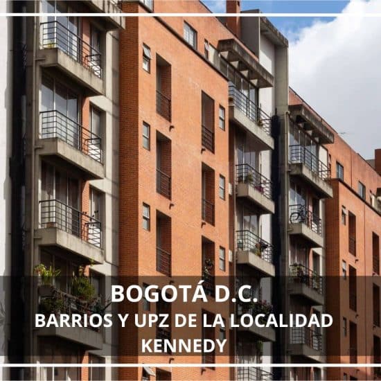 Barrios y UPZ de la localidad Kennedy