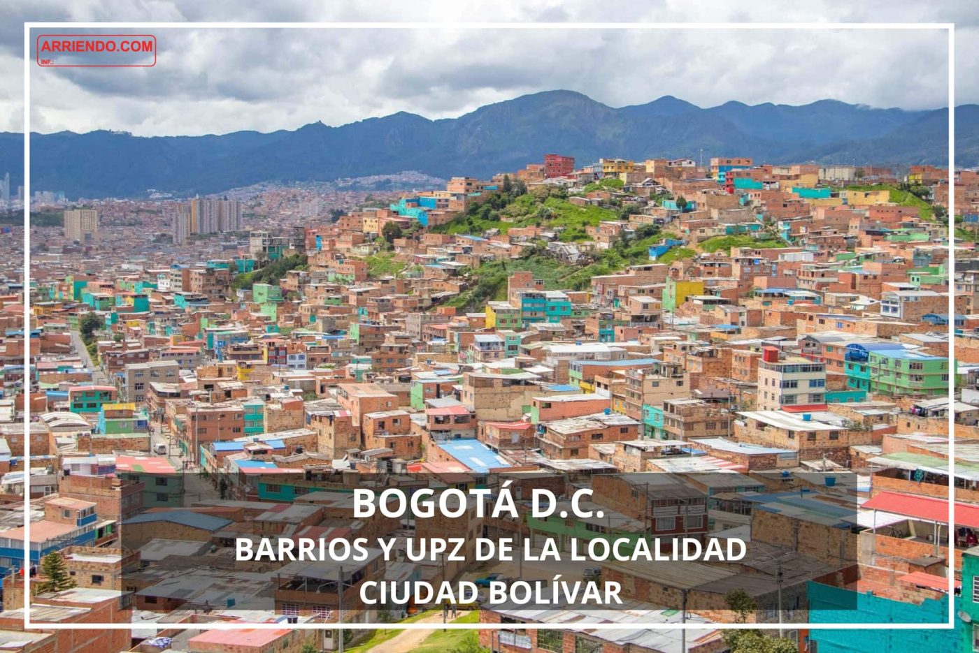 Barrios y UPZ de la localidad Ciudad Bolívar