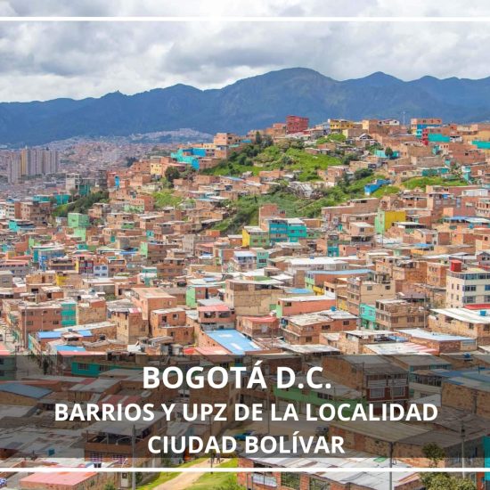 Barrios y UPZ de la localidad Ciudad Bolívar