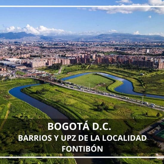 Barrios y UPZ de la localidad Fontibón