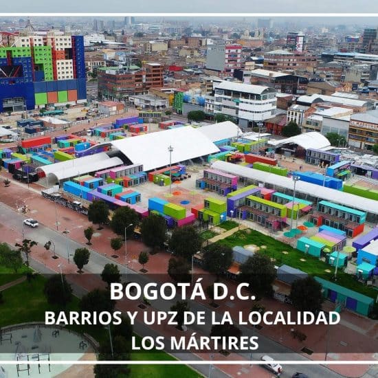 Barrios y UPZ de la localidad Los Mártires