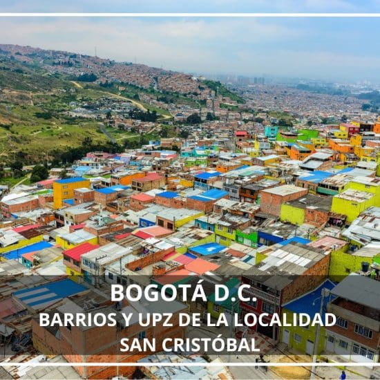 Barrios y UPZ de la localidad San Cristóbal