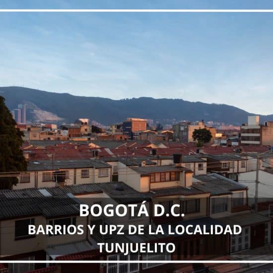 Barrios y UPZ de la localidad Tunjuelito