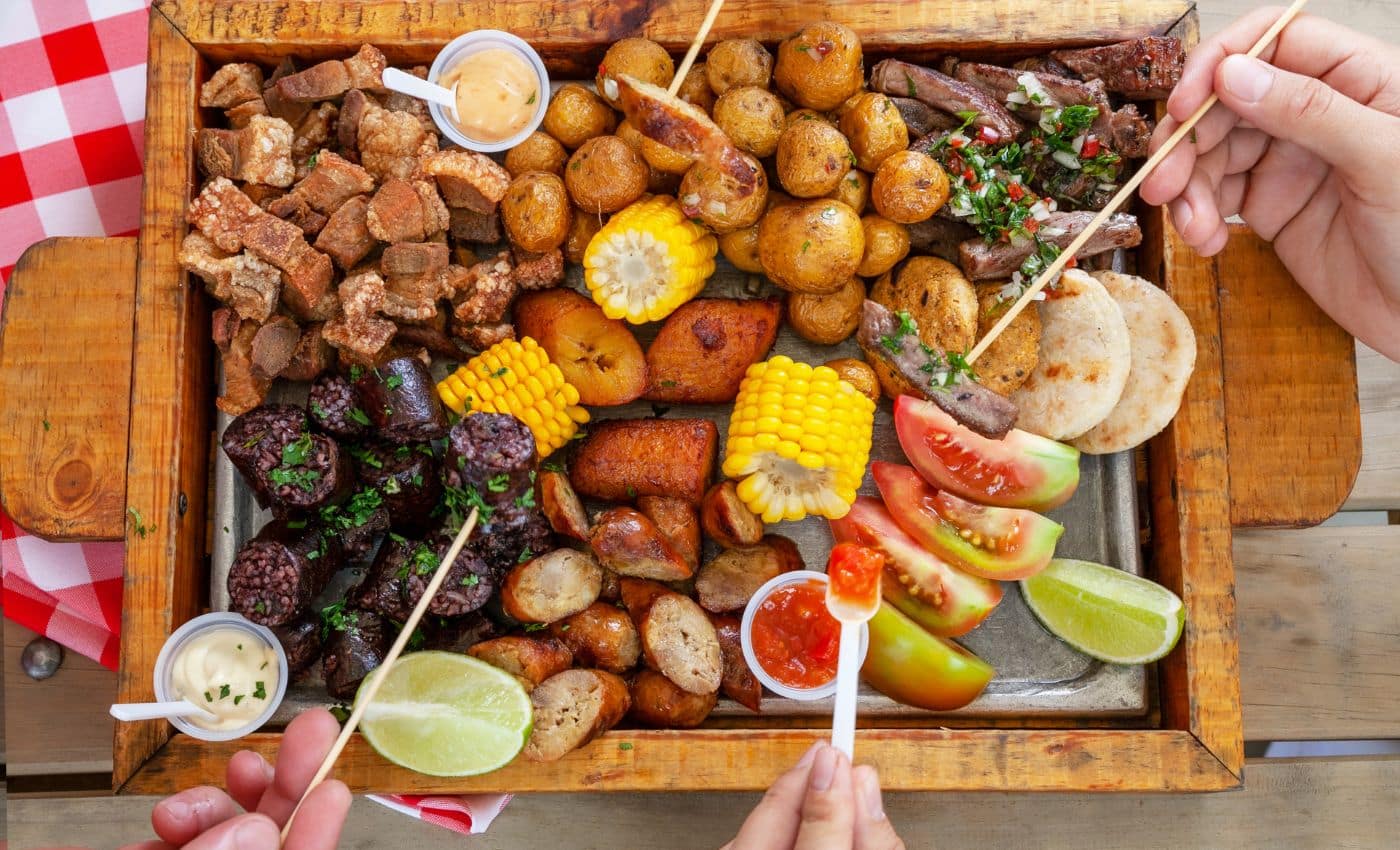 Comida típica colombiana en Paloquemao