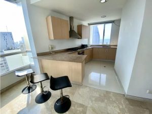 cocina abierta americana Apartamento amoblado en arriendo en Bocagrande2