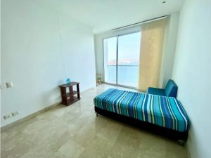 alcoba con vista al mar Apartamento amoblado en arriendo en Bocagrande9