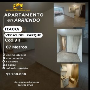 Arriendo Apartamento en Itagui Cerca de Ditaires la Estrella a menos de 10 min